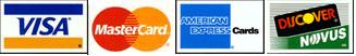 We accept all major credit cards